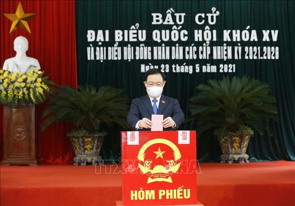 Chủ tịch Quốc hội Vương Đình Huệ bầu cử tại huyện An Lão, Hải Phòng