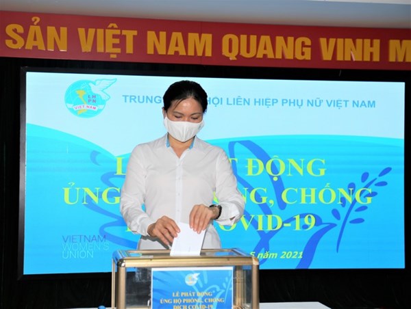 Trung ương Hội LHPN Việt Nam phát động ủng hộ phòng, chống dịch Covid-19