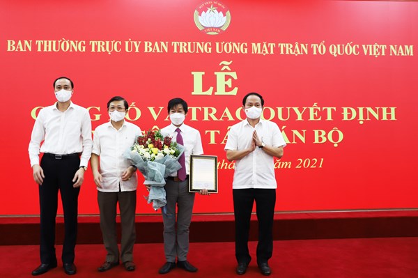 Ông Nguyễn Văn Hanh được bổ nhiệm làm Phó Chánh Văn phòng UBTƯ MTTQ Việt Nam