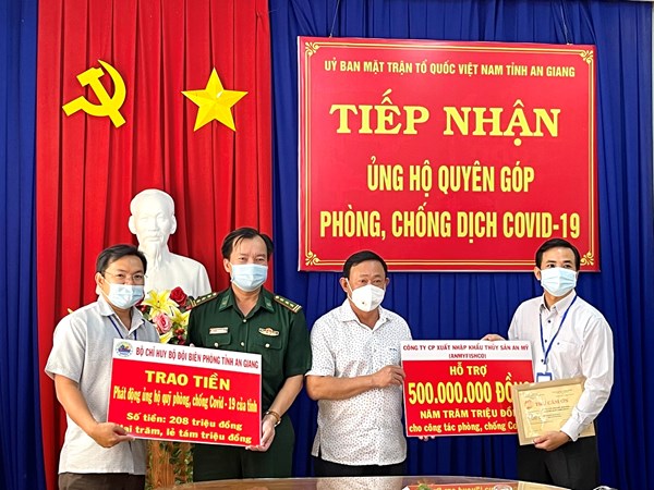 An Giang: Tiếp nhận trên 700 triệu đồng ủng hộ phòng, chống Covid – 19 