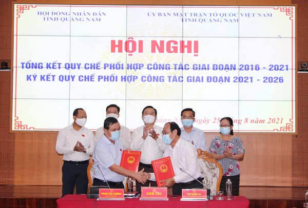 Quảng Nam: Ký kết Quy chế phối hợp với Hội đồng nhân dân tỉnh giai đoạn 2021-2026