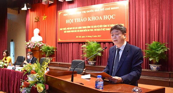 Hội thảo khoa học quốc gia “Phát triển, phối hợp lực lượng trong công tác bảo vệ nền tảng tư tưởng của Đảng, đấu tranh phản bác các quan điểm sai trái, thù địch ở Việt Nam hiện nay”
