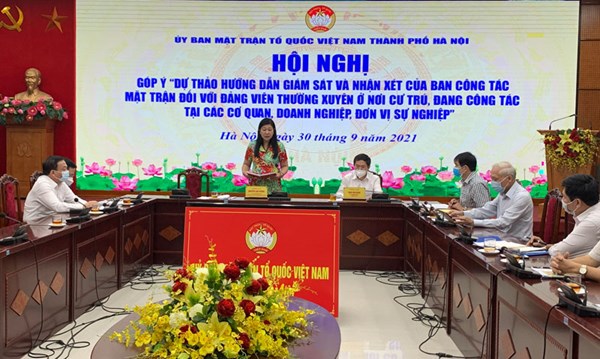 Nêu cao vai trò của Mặt trận Tổ quốc Việt Nam trong giám sát đảng viên nơi cư trú
