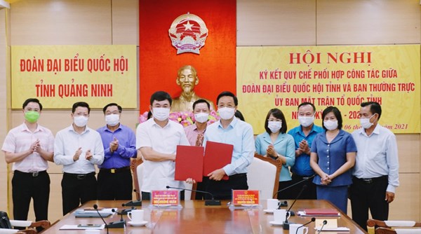 Quảng Ninh: Đoàn ĐBQH tỉnh và Ban Thường trực Ủy ban MTTQ Việt Nam tỉnh ký kết quy chế phối hợp  