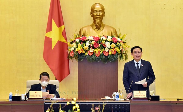 Chủ tịch Quốc hội Vương Đình Huệ chủ trì làm việc với lãnh đạo chủ chốt tỉnh Ninh Thuận 