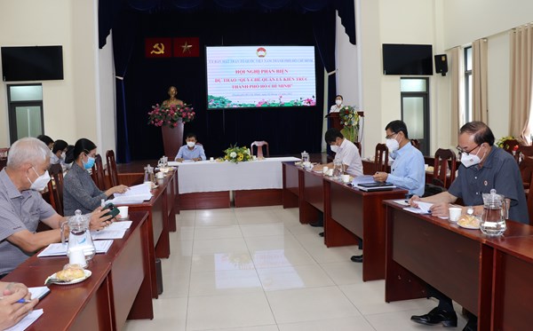 Ủy ban MTTQ Việt Nam TP.HCM tổ chức phản biện về dự thảo Quy chế quản lý kiến trúc đô thị