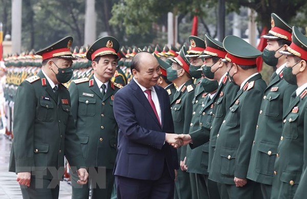 Chủ tịch nước Nguyễn Xuân Phúc: Xây dựng Học viện Quốc phòng thực sự là một 'pháo đài' vững mạnh