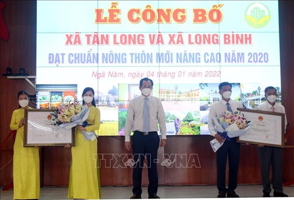 Sóc Trăng công bố thêm 2 xã đạt chuẩn nông thôn mới nâng cao 