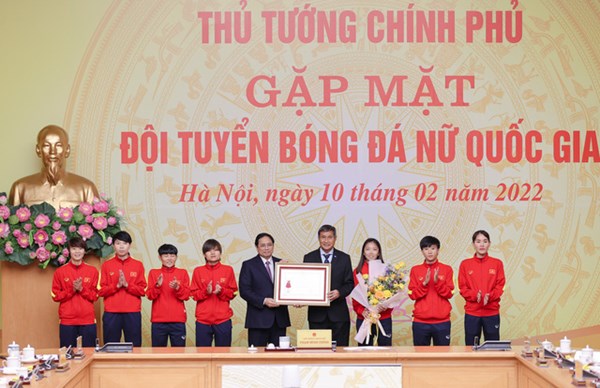 Thủ tướng Phạm Minh Chính: 'Những cô gái kim cương' đã làm nên chiến thắng mang ý nghĩa sâu sắc, truyền cảm hứng