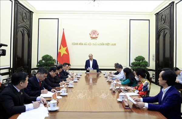 Chủ tịch nước Nguyễn Xuân Phúc làm việc với Hội Chữ thập đỏ Việt Nam