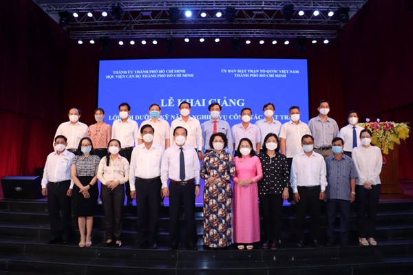 TP Hồ Chí Minh: Khai giảng lớp bồi dưỡng kỹ năng, nghiệp vụ công tác Mặt trận năm 2022