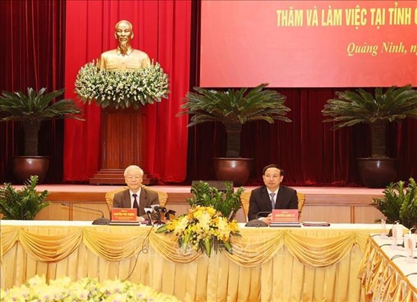 Tổng Bí thư: Quảng Ninh cần phát huy tốt hơn nữa vai trò tiên phong trong đổi mới của vùng đồng bằng Bắc Bộ