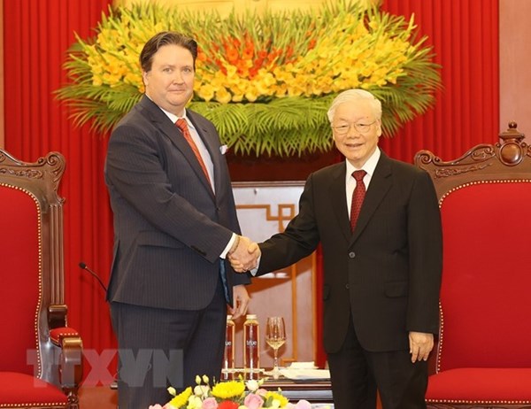 Tổng Bí thư Nguyễn Phú Trọng tiếp Đại sứ Hoa Kỳ tại Việt Nam