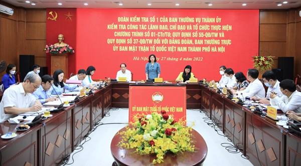 Hà Nội: Phát huy hơn nữa vai trò kiểm tra, giám sát của nhân dân trong tham gia xây dựng Đảng, chính quyền