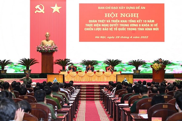 Hội nghị Tổng kết 10 năm thực hiện Nghị quyết Trung ương 8 khóa XI về Chiến lược bảo vệ Tổ quốc trong tình hình mới