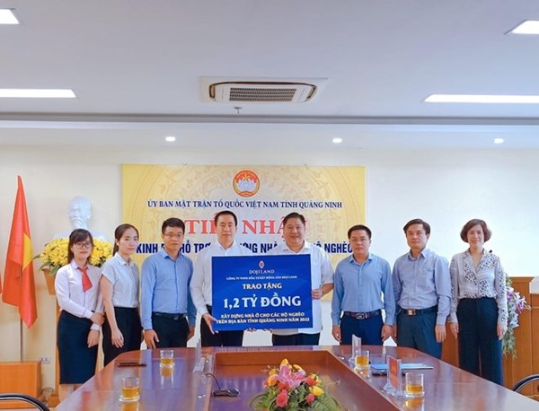 Quảng Ninh: Dojiland hỗ trợ 1,2 tỷ đồng xây dựng nhà ở cho hộ nghèo tại huyện Bình Liêu