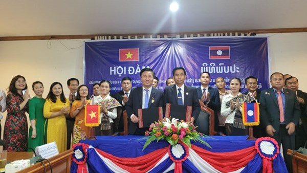 MTTQ tỉnh Quảng Trị thăm Ủy ban Mặt trận Lào XDĐN tỉnh Salavan, Lào