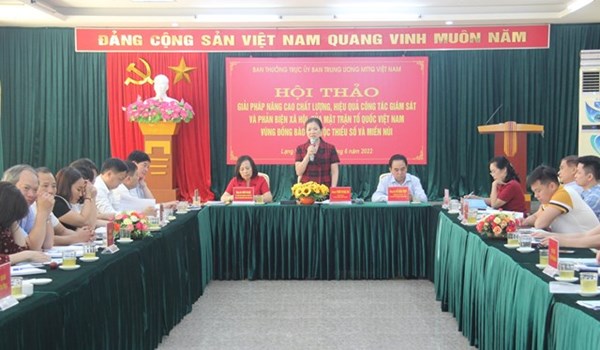 Nâng cao chất lượng, hiệu quả công tác giám sát và phản biện xã hội của MTTQ Việt Nam vùng đồng bào dân tộc thiểu số và miền núi