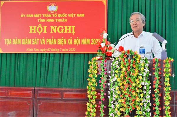 Ninh Thuận: Tọa đàm công tác giám sát và phản biện xã hội
