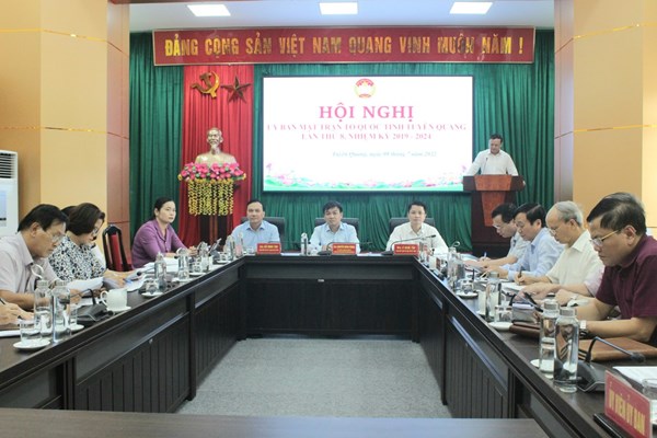 Uỷ ban MTTQ tỉnh Tuyên Quang sơ kết công tác 6 tháng đầu năm, triển khai nhiệm vụ 6 tháng cuối năm 2022