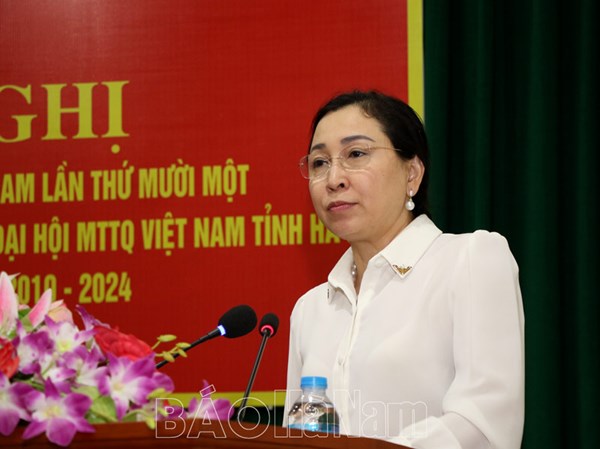 Hà Nam: Ủy ban MTTQ tỉnh sơ kết giữa nhiệm kỳ thực hiện Nghị quyết nhiệm kỳ 2019-2024