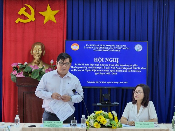 Thành phố Hồ Chí Minh: Hội nghị sơ kết 2 năm phối hợp về công tác người Việt Nam ở nước ngoài