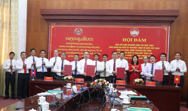 Ủy ban MTTQ Việt Nam tỉnh Lai Châu hội đàm với Ủy ban Mặt trận Lào xây dựng đất nước 3 tỉnh Bắc Lào