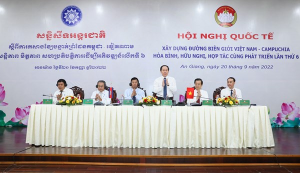 Khai mạc Hội nghị quốc tế Xây dựng đường biên giới Việt Nam-Campuchia hòa bình, hữu nghị, hợp tác cùng phát triển lần thứ 6, giai đoạn 2022-2025