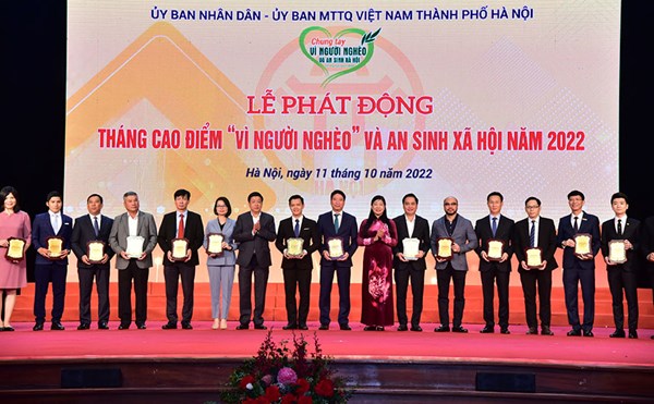 Hà Nội phát động Tháng cao điểm ''Vì người nghèo và an sinh xã hội'' năm 2022
