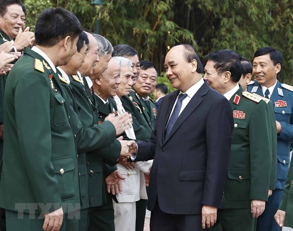 Chủ tịch Nước Nguyễn Xuân Phúc gặp mặt Ban Liên lạc Cựu chiến binh Sư đoàn 341