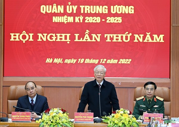 Tổng Bí thư Nguyễn Phú Trọng chủ trì Hội nghị Quân ủy Trung ương lần thứ năm