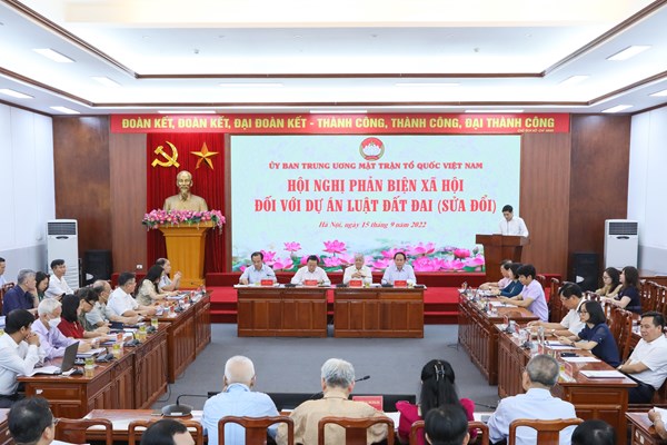 UBTƯ MTTQ Việt Nam tổ chức lấy ý kiến Nhân dân về Dự thảo Luật Đất đai (sửa đổi) đến hết ngày 15/3/2023