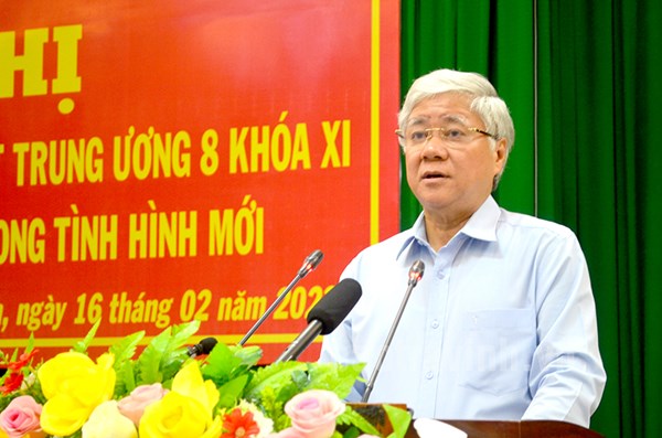 Chủ tịch Đỗ Văn Chiến dự Hội nghị tổng kết 10 năm thực hiện Nghị quyết Trung ương 8 (khóa XI) tại tỉnh Trà Vinh