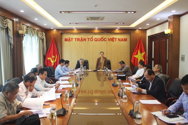 Hội đồng Tư vấn về Kinh tế - Ủy ban Trung ương MTTQ Việt Nam cho ý kiến vào dự thảo Luật Đất đai (sửa đổi)
