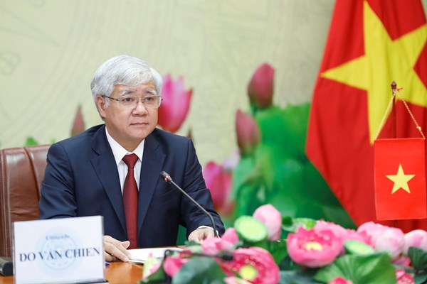 Chủ tịch Đỗ Văn Chiến gửi Điện mừng Chủ tịch Uỷ ban toàn quốc Hội nghị Hiệp thương chính trị nhân dân Trung Quốc