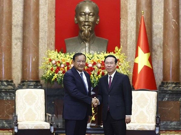 Chủ tịch nước Võ Văn Thưởng tiếp Phó Thủ tướng, Bộ trưởng Ngoại giao và Hợp tác quốc tế Campuchia