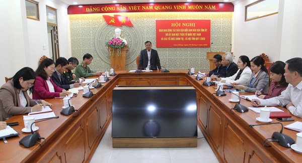 Lâm Đồng: Giao ban công tác dân vận khối MTTQ và các tổ chức chính trị - xã hội năm 2023
