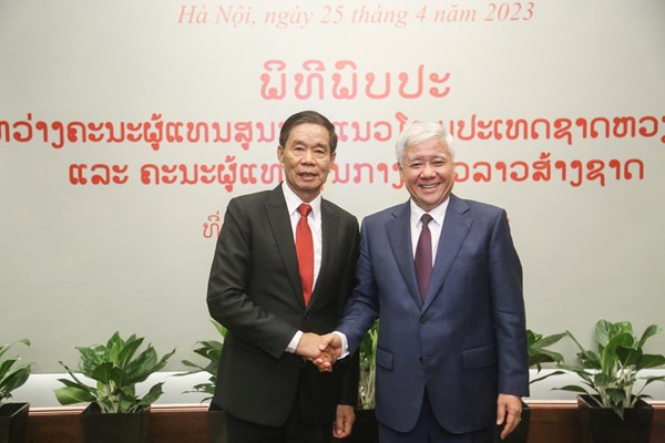 Mối quan hệ hợp tác giữa MTTQ Việt Nam và Mặt trận Lào xây dựng đất nước ngày càng hiệu quả, thiết thực