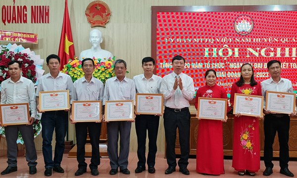 Huyện Quảng Ninh, tỉnh Quảng Bình: Phát huy hiệu quả "Ngày hội đại đoàn kết toàn dân tộc"