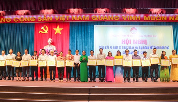 Bình Định: Tổ chức Hội nghị tổng kết 20 năm tổ chức Ngày hội Đại đoàn kết toàn dân tộc