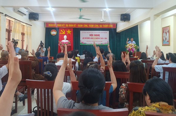 Ninh Bình: Ủy ban MTTQ Việt Nam tỉnh sơ kết công tác Mặt trận 6 tháng đầu năm 2023