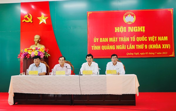Quảng Ngãi: Hội nghị Ủy ban MTTQ Việt Nam lần thứ 9, khóa XIV