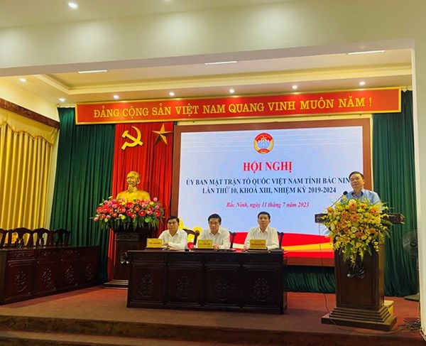 Mặt trận Tổ quốc tỉnh Bắc Ninh tổ chức Hội nghị lần thứ 10