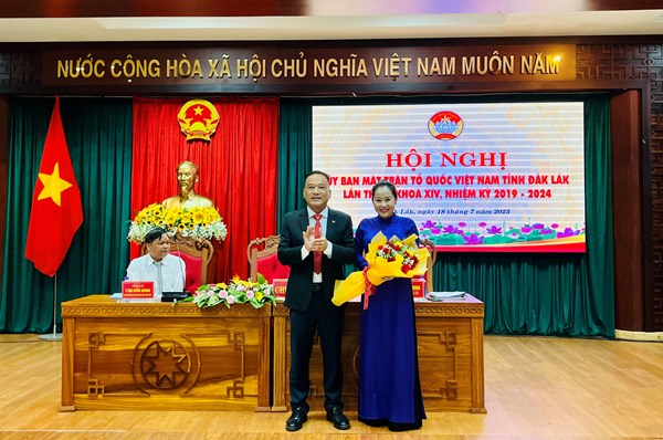 Uỷ ban MTTQ Việt Nam tỉnh Đắk Lắk hiệp thương cử bổ sung Phó Chủ tịch