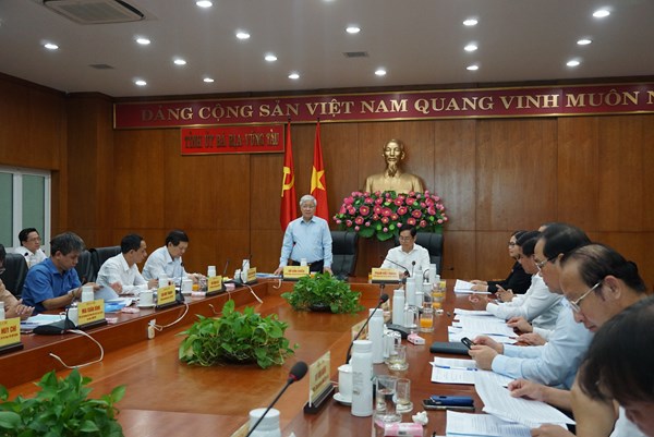 Đoàn kiểm tra của Ban Bí thư do Chủ tịch Đỗ Văn Chiến làm trưởng đoàn làm việc tại Bà Rịa- Vũng Tàu