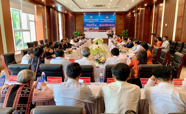 Ủy ban MTTQ Việt Nam tỉnh Quảng Nam hội đàm với Ủy ban Mặt trận Lào xây dựng đất nước tỉnh Sê Koong