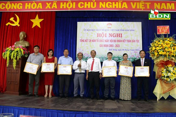 Hội nghị Tổng kết 20 năm tổ chức Ngày hội Đại đoàn kết dân tộc trên địa bàn tỉnh Đắk Nông
