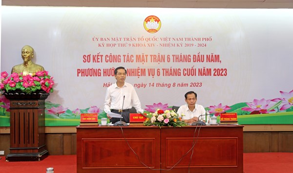 Hải Phòng: Hội nghị Uỷ ban MTTQ Việt Nam thành phố lần thứ lần thứ 9, nhiệm kỳ 2019-2024