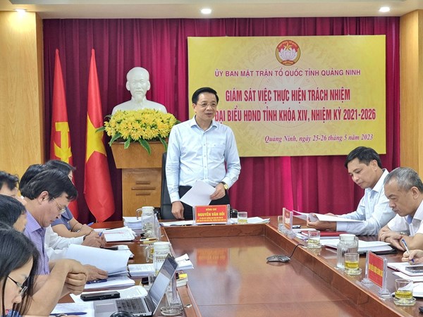MTTQ tỉnh Quảng Ninh đẩy mạnh hoạt động giám sát, phản biện xã hội, góp phần tham gia xây dựng Đảng, xây dựng chính quyền