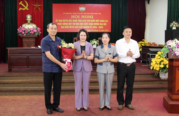 Hưng Yên: Kiện toàn chức danh Phó Chủ tịch Uỷ ban MTTQ Việt Nam tỉnh